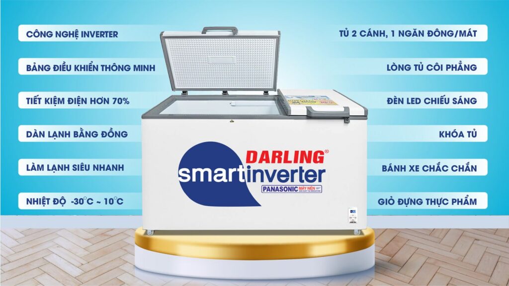 Tổng quan tính năng Tủ đông Darling 770 lít DMF-7779 ASI Smart Inverter
