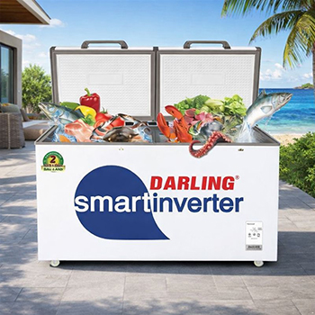 Tủ đông darling một ngăn đông suốt