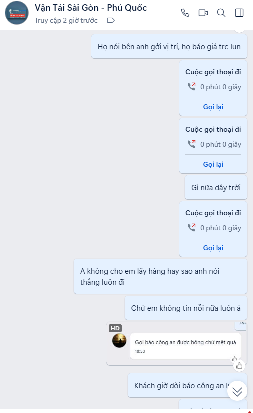 Vận Tải Thức Pig 0965.462.520 và Vận Tải Ngọc Tân 032.737.3837 lừa đảo không ?