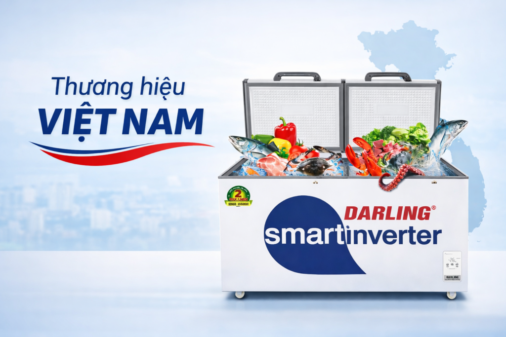 Tủ đông Darling của nước nào? Có phải thương hiệu Việt Nam?