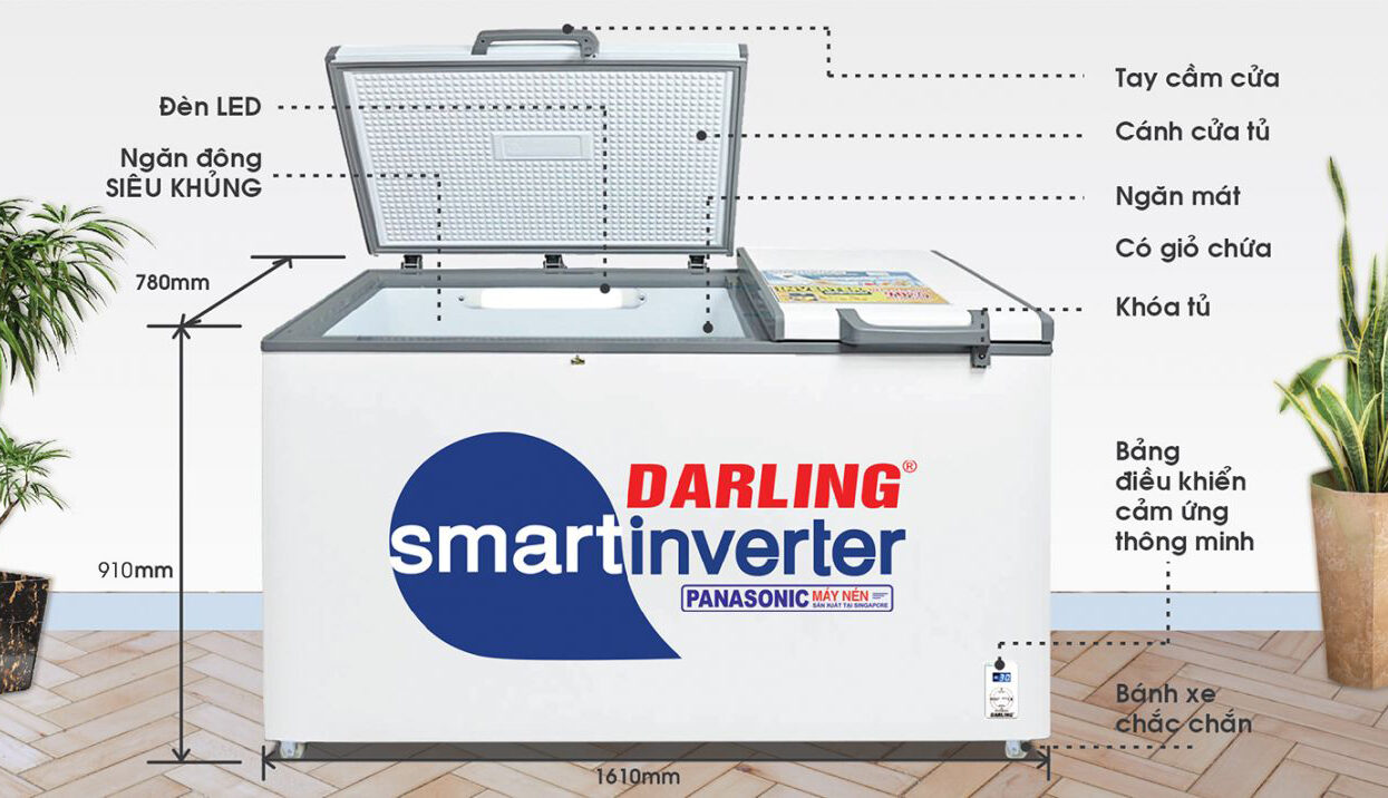 Tủ đông mát Darling 770 lít DMF-7699WSI Smart Inverter