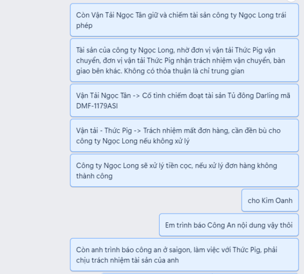 Vận tải Thức Pig và Vận tải Ngọc Tân lừa đảo ?